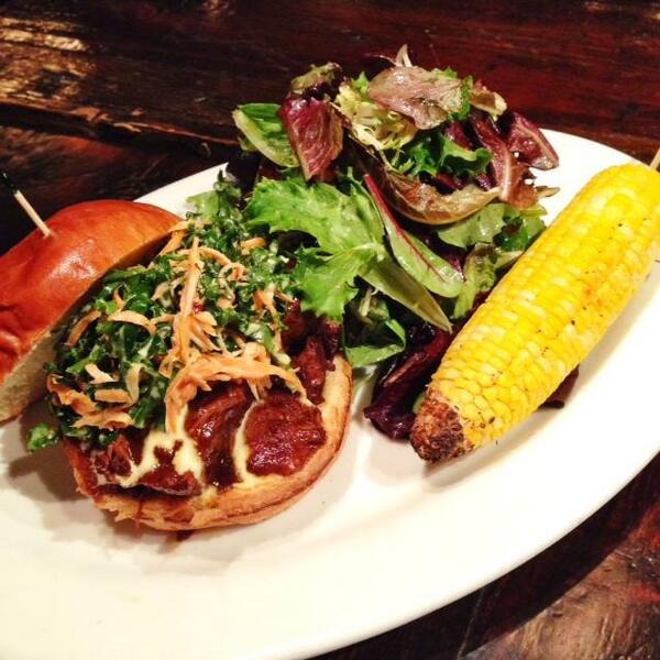 Rockit's tweet photo. Loved this special so it's back for Valentine's Day! Braised Brisket, spicy kale carrot slaw and corn on the cob! http://t.co/uFQNGVGVyt