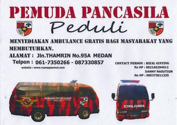ppsumut's tweet photo. Ambulan gratis #ppsumut http://t.co/aBEP5GezO1