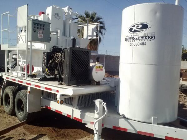 RDirectional's tweet image. The new trailer mounted mud recycler.