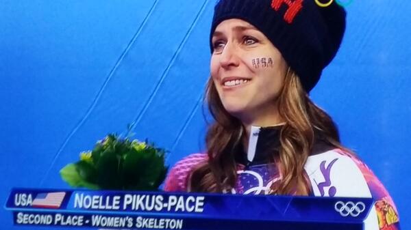 Big shoutout to <a href="/noellepikuspace/">Noelle Pikus Pace</a> for winning a SILVER medal! Making <a href="/WolverineGreen/">Wolverine Green</a> proud #hardworkpaysoff #gogreen