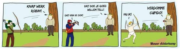 Valentijnsdag met Cupido....
#valentijn #cupido #humor