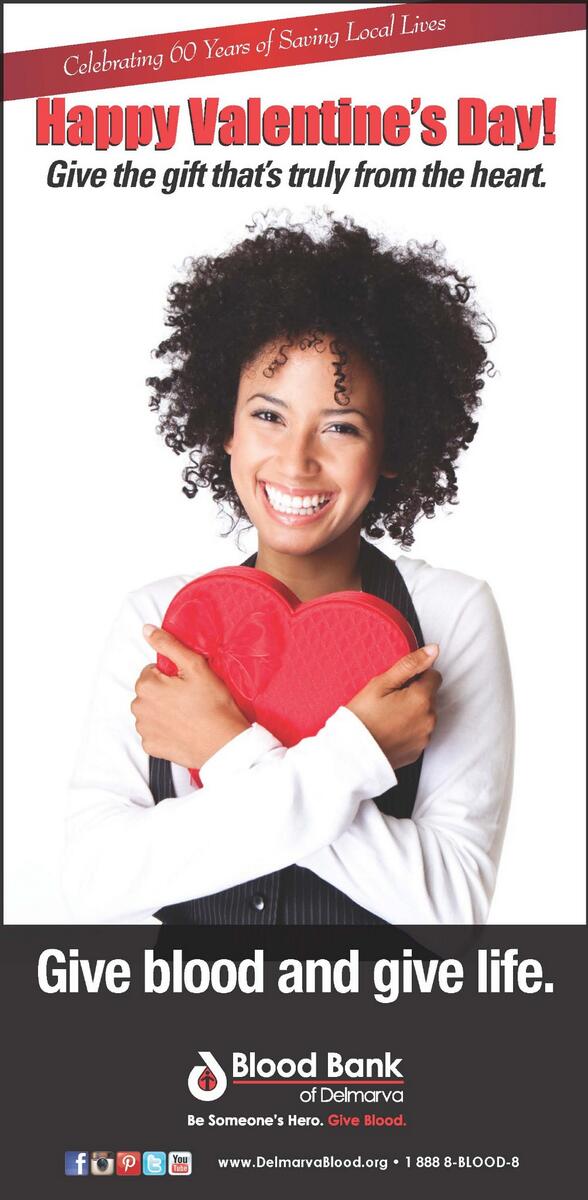 DelmarvaBlood's tweet image. Happy Valentine's Day! We know lots of people who would love to get the gift of life today! DelmarvaBlood.org