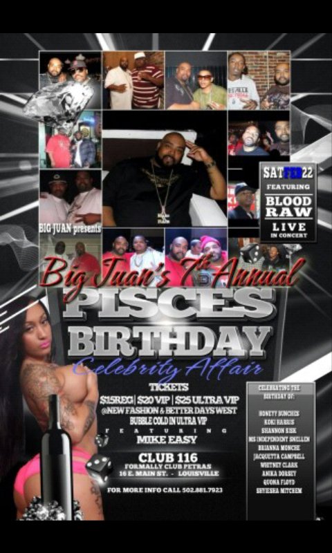 TwomoosMD's tweet photo. BigJuans 7th Annual Birthday Bash!! Feb 22 @Club116 Lou,Ky.HAPPY BIRTHDAY JUAN! 
@jimjonescapo @BunBTrillOG @plies http://t.co/ZsgiBe6pTf