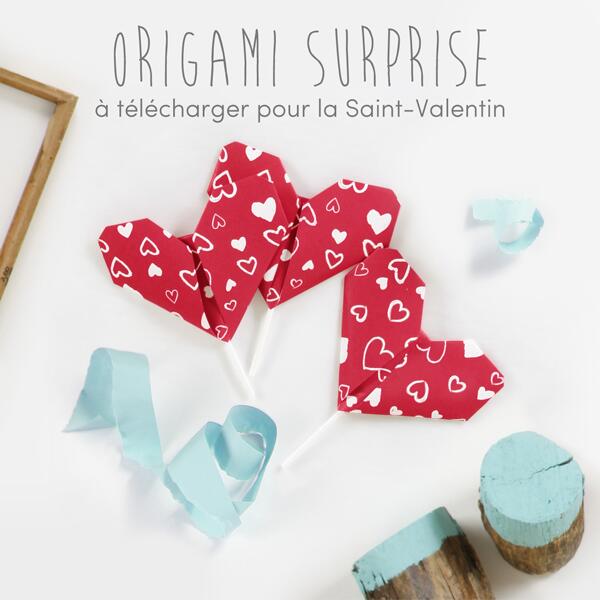 A tous les amoureux et toutes les amoureuses, une #StValentin tendre et joyeuse !  sourismini.com/media/origami.… -