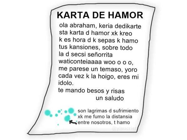 yisucrist's tweet photo. feliz san valentín @AbrahamMateoMus http://t.co/aBkjbPrpH0