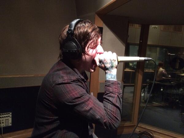 Radio1RockShow's tweet photo. Here's @bleedfromwithin's Scott crooning a love ballad for Valentine's Day. An unexpected surprise, there... http://t.co/JfgmGQ07cv