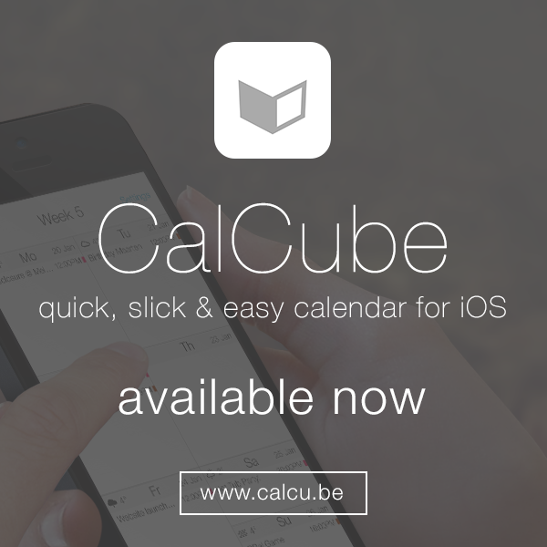 appsuperb's tweet photo. This is it! Today we launch CalCube. The Quick, Slick &amp; Easy calendar for iOS is available @ http://t.co/pjLmZ2eueU http://t.co/oXwIwnwYPd