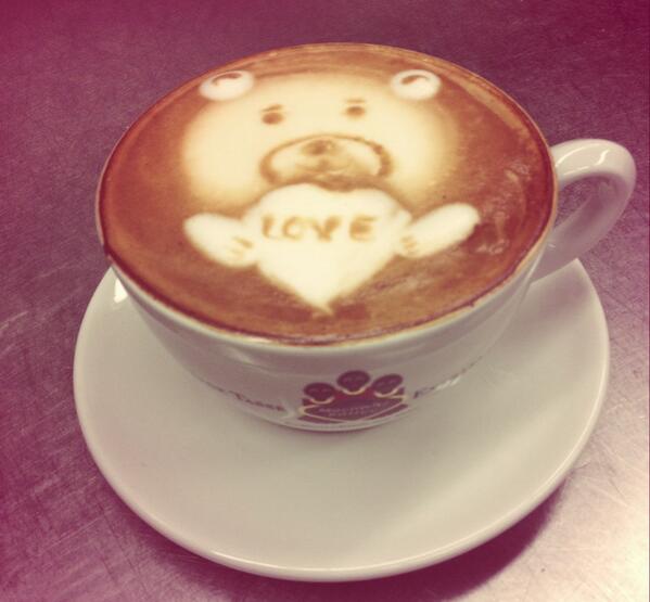 Valentines Day Latte Art