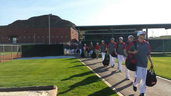 HuskerBaseball's tweet photo. We all know nobody cares that its Valentine's Day, its Opening Day for the #Huskers http://t.co/NgvcG3WdtQ