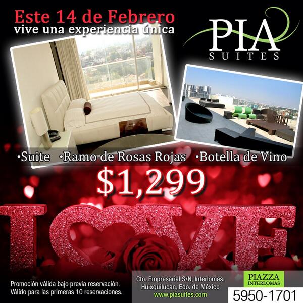 PiaSuites's tweet photo. @fortunadichi como ves esta promo? Nos gustaría ver a todos tus seguidores disfrutando de este día. RT  #AmorAmorAmor http://t.co/Z3HSprP1zj