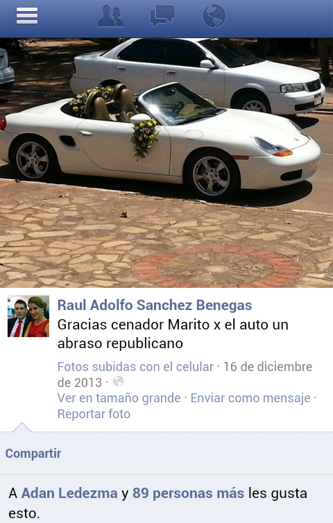 Raulito Sanchez por ser amigo personal del Pdte Cartes accedió a un cargo en Yacyreta. Gana Gs.12 millones.