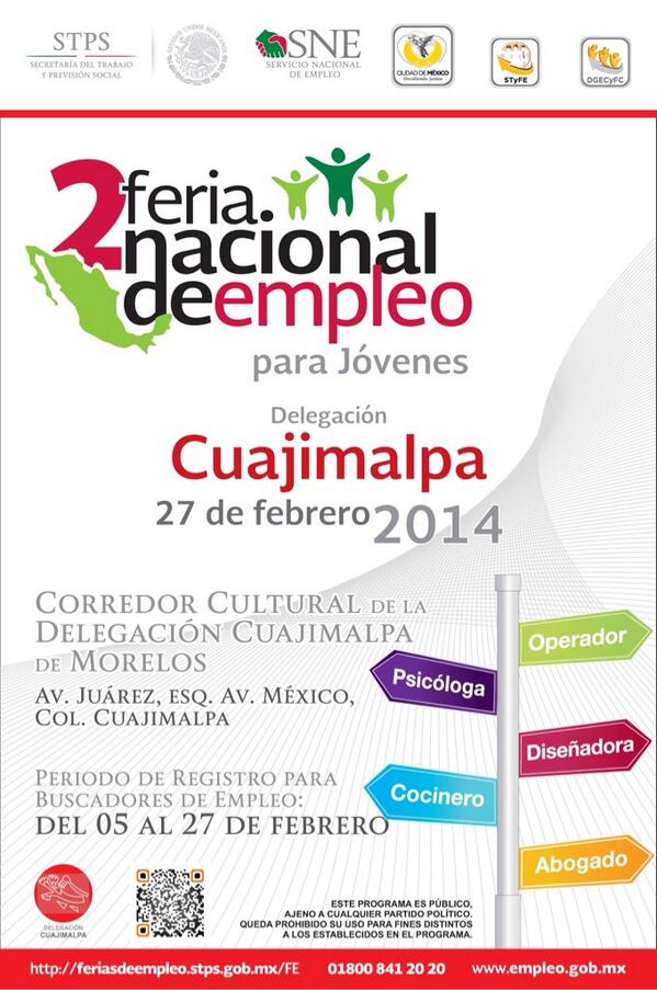 dgecempleodf's tweet photo. Jóvenes de Cuajimalpa ¡atención! http://t.co/SGZxpONTjT
