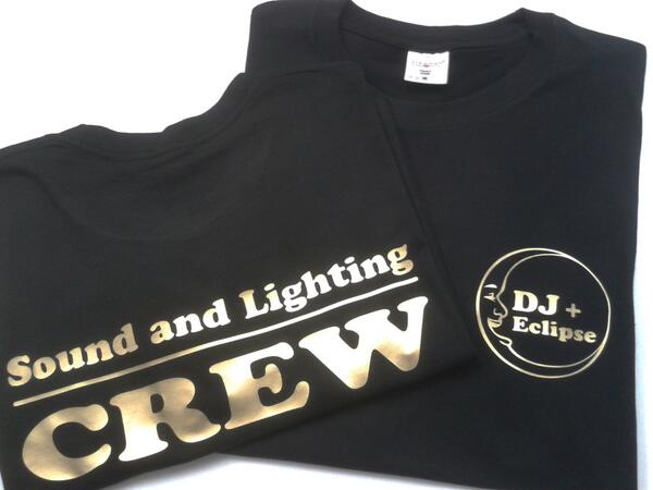 SplashPrintz's tweet image. Created using a soft flexible easy care vinyl in gold with comfort in mind.