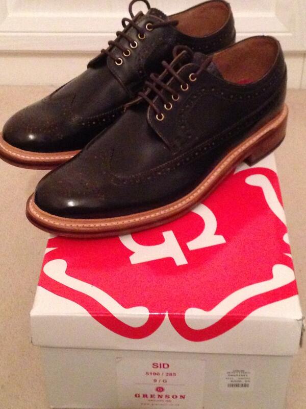 tony_41's tweet photo. Latest addition to my Grenson collection #luckyvalentinelad#Sid#longwingbrogue http://t.co/L0iZYvJoKQ