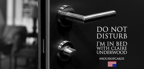 HouseofCards's tweet image. Valentine's Day plans sorted. #OneNationUnderwood