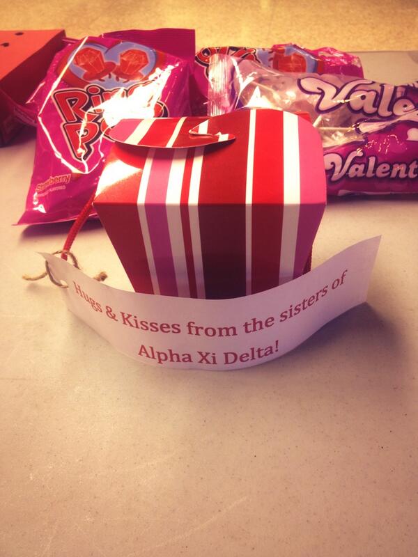 A big Happy Valentine's Day to the ladies of <a href="/AlphaXiDeltaJSU/">Alpha Xi Delta at JSU</a> for bringing us Valentine Candy!