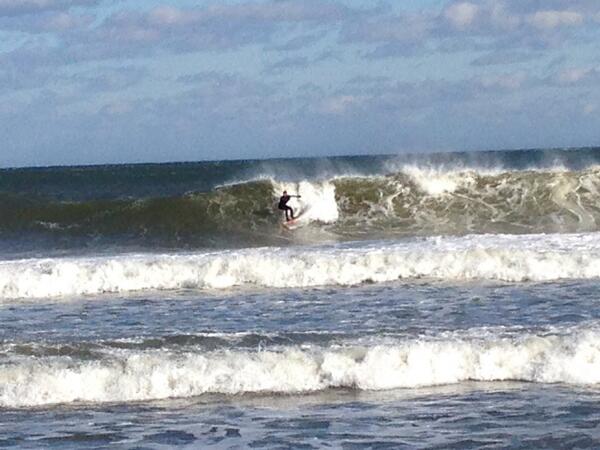 Alright so we have one person #surfing out at #nauset. Where is everyone?! #capecod #giantwaves #ocean #surf