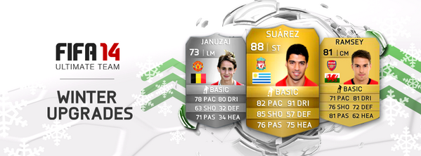 FUT Player Upgrades are LIVE in #FUT. 70 upgrades incl. Suarez, Pogba, &amp; Januzaj. Full list - bit.ly/LYKi4O
