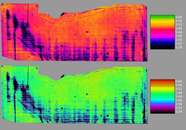 dronemapper's tweet photo. Geo-referenced #NDVI and #ENDVI. NIR data set courtesy DN2K and AgEagle processed using new #Orthomosaic algorithms. http://t.co/feDb8YmEqM
