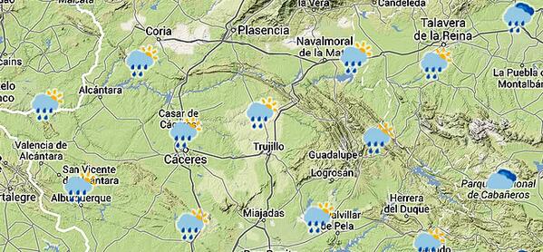#Tiempo El fin de semana llega a #Extremadura con lluvias débiles hoy.es/20140214/local…