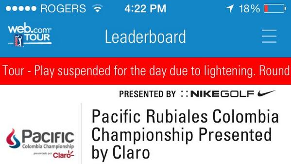 AndrewNixon's tweet image. Hey @PGATOUR! Does the person who runs your app know how to spell?  #bebetter #dictionarytime #thunederandlightening