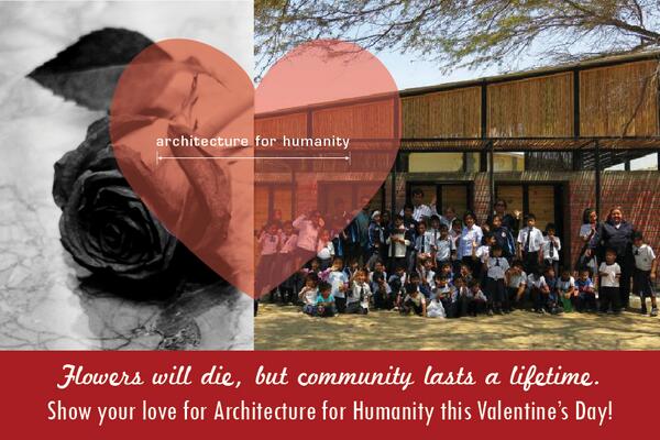 Spread your love for architecture &amp; help those in need. #ilovearchitecture #ValentinesDay architectureforhumanity.org/donate/form