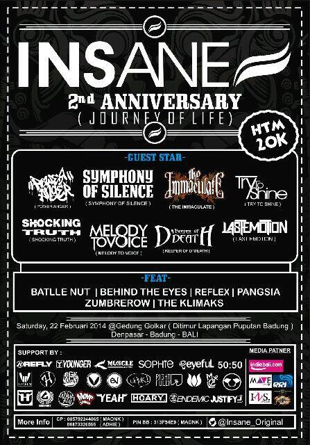 LastEmotion_'s tweet photo. #Nextgiggs @LastEmotion_ at @insane_original , 22 februari 2014, with @ImmaculateBali @SOSbali , @KOD_Bali etc http://t.co/ivZoNHZZuE