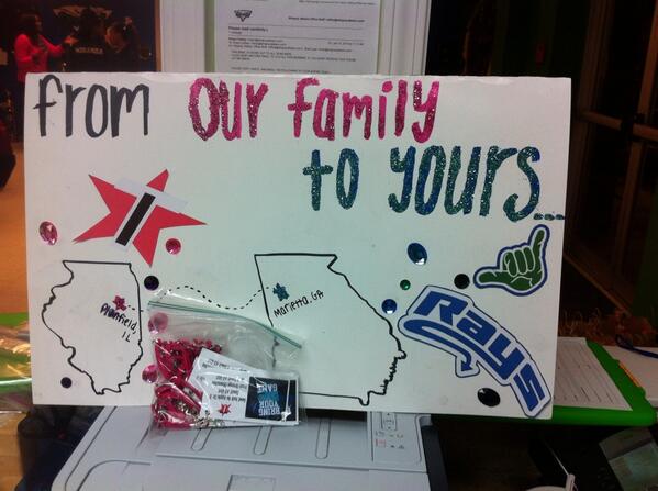 Thank you Team Illinois!!! Good luck to you!! Such a kind gesture!