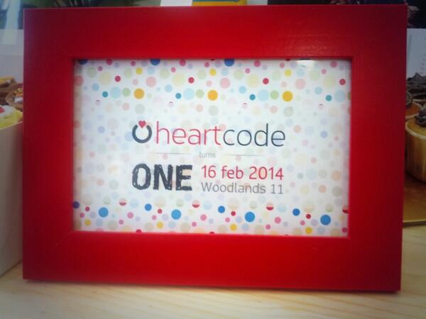 heartcodesg's tweet photo. Our new logo has been launched today and we are celebrating our first birthday! http://t.co/d1w5ZXRdbW