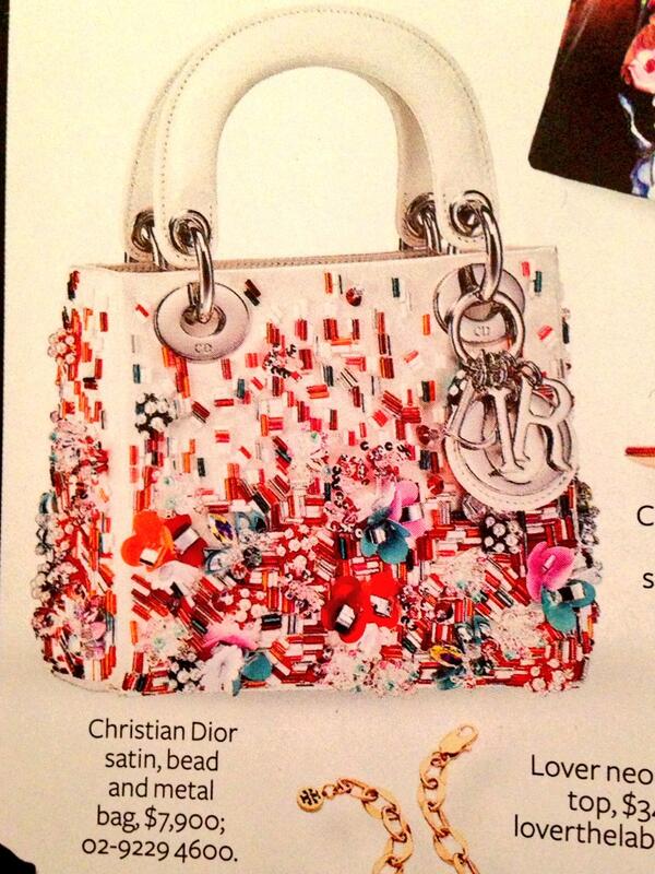 Of course I would have expensive taste, love the Christian Dior bag @InStyleMag #boldflorals ❤️