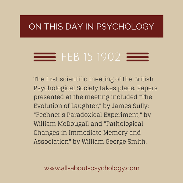 Today in the history of #psychology <a href="/BPSOfficial/">British Psychological Society</a>
