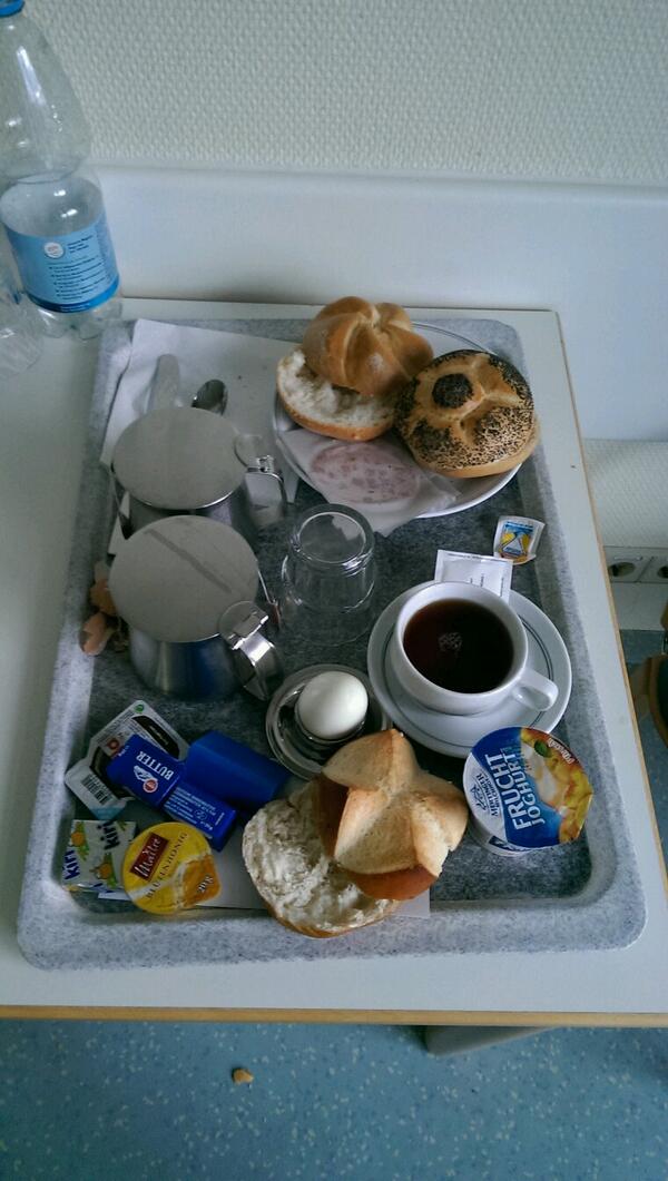 Hospital breakfast )) have a nice weekend