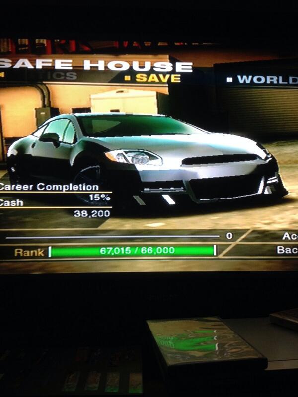 Retroregrets's tweet image. Career update: after the first playthrough I have updated my car and have 38,200 cash and 15% career completion