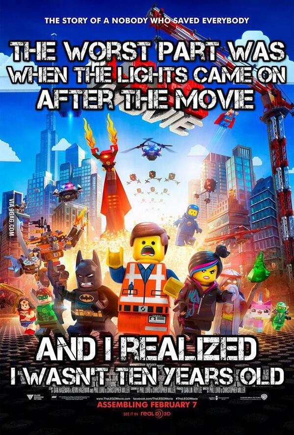 The Worst Part of The LEGO Movie 9gag.com/gag/a2ND73w