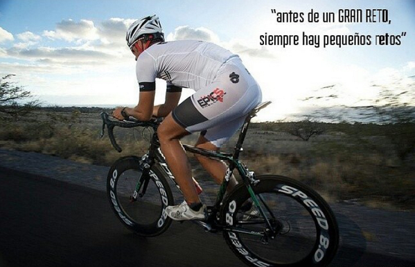 RunnersAcacias's tweet photo. "Antes de un GRAN RETO, siempre hay pequeños retos" @Irontriax http://t.co/qwljCAGTLI
