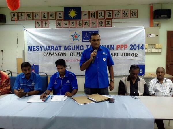 infopppns's tweet photo. Mesy Agung Caw Rumah Pangsa Sri Johor Dato T Raju berucap dlm mesy ini @m_kayveas @menteribesarn9 @chandrakumanan http://t.co/6GPCfHuYaa