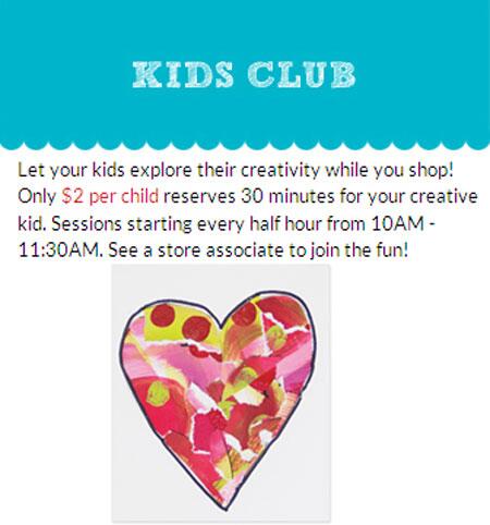 MichaelsStores's tweet photo. Bring the whole family to our $2 #Kids Club @ 10am-noon for heart #painting! Info: http://t.co/QBVL0hmb2c #craft http://t.co/fr8S4uRrJq