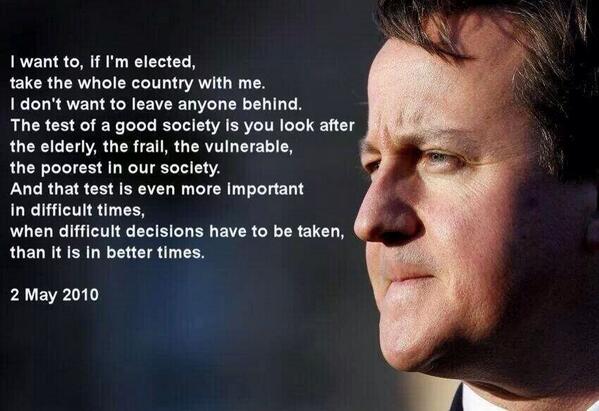 marcuschown's tweet image. Retweet if you think David Cameron has fallen an incy-wincy bit short on this promise