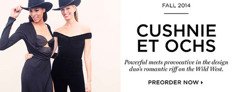 alexaloola's tweet photo. My favorite collection to write about - check out the @modaoperandi boutique for @CUSHNIEETOCHS #catwalktoyourcloset http://t.co/2e4YgJrsXn