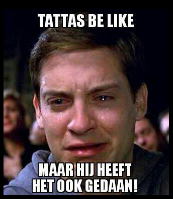 TattasBeLikee's tweet photo. Tattas be like.. http://t.co/PuLrJrK88x