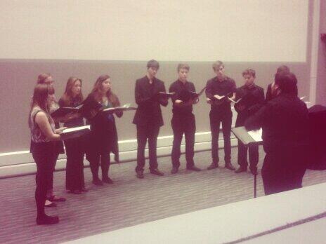 Finishing an amazing night of #music with the beautiful sound of Enceladus from Bath Spa University #vocalfestival