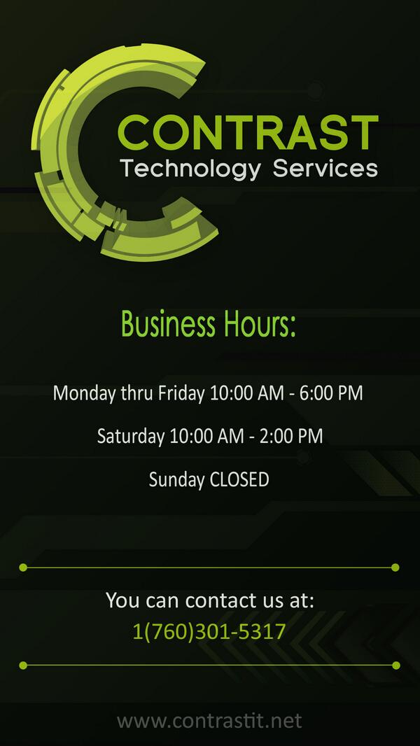 ContrastTech's tweet image. Shop info.