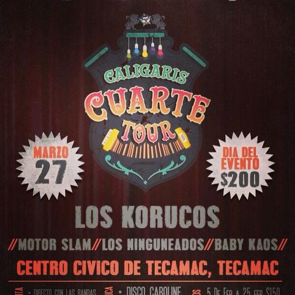 BokamusicProd's tweet photo. #bokamusic #Cuartetour #tecamac http://t.co/jJGIhJUD6q