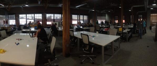 wonderwall7's tweet image. What a great day for tech in KC @ECJC_KS: Getting ready to start #codedayKC down at the @SprintAccel