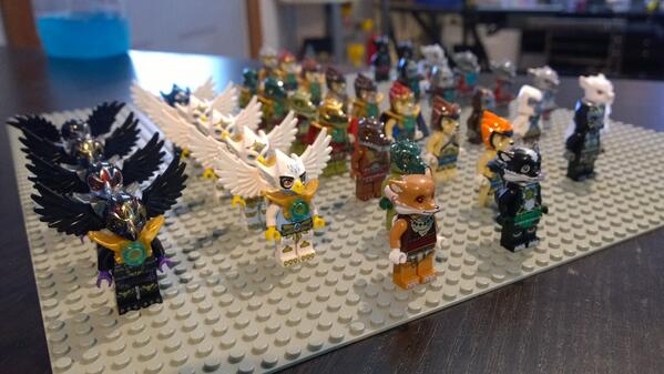 Todays photo shoot, #LEGO Legends of Chima. #minifigs  Will be up on minifiguniverse.com in a day or two!