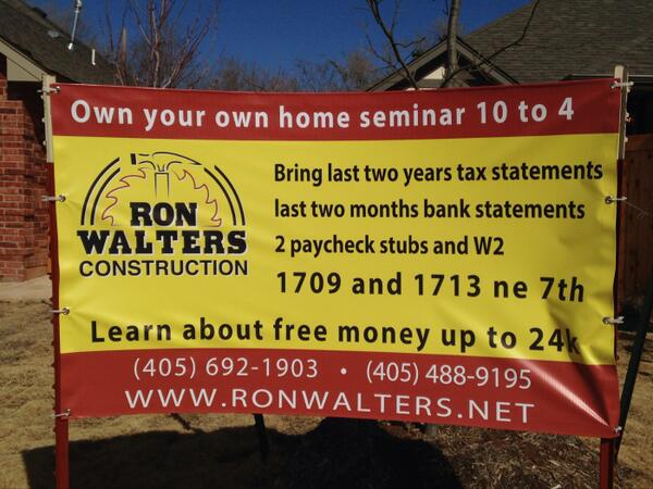 killchuckee's tweet image. Come see me! "@RonWaltersHomes: Own your own home seminar. Today 10-4! Qualify for up to 24k. @killchuckee http://t.co/QN3PnMDFX3"