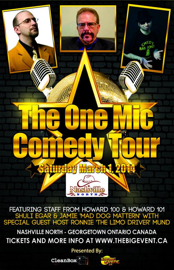 OneMicComedy's tweet image. Get ready Toronto! @shalomshuli @maddogmattern @rmlimodriver69 are back 3/1 ! thebigevent.ca for advance tix!