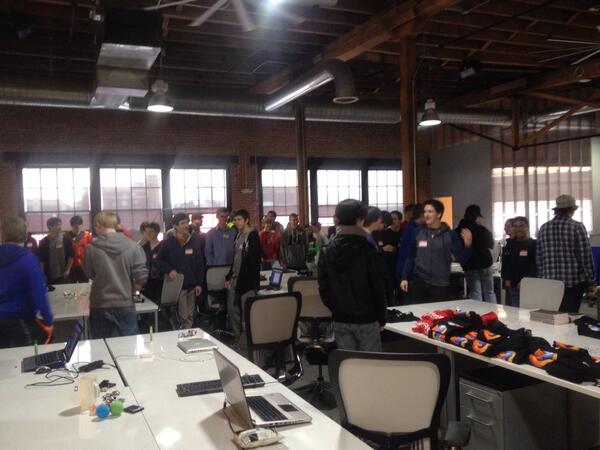 SarahHemann's tweet image. I am the least smart person in this room. #codedayKC