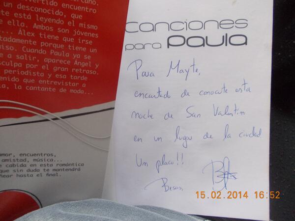 MaiiteLoveYou's tweet image. #CancionesParaPaula Más mono no puedes ser @FranciscodPaula, mil gracias. #Libro1