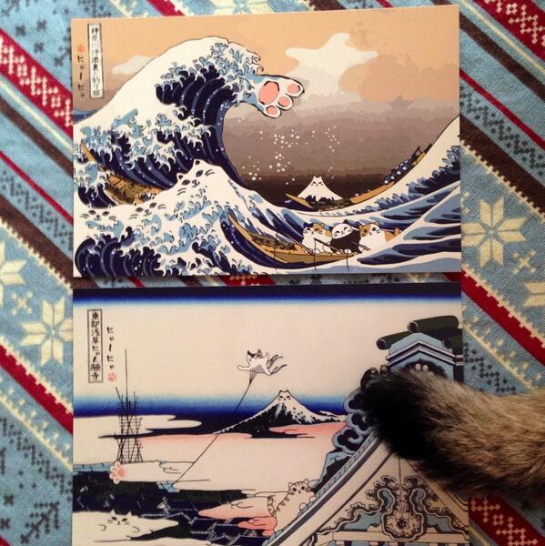 にゃー！可愛い！ฅ´ω`ฅ“<a href="/MikanSuzuki/">鈴木みかん</a>: うん。やっぱりこの絵葉書かわいいと思う。 ”